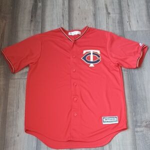 Majestic Red Baseball Jersey Minnesota Twins